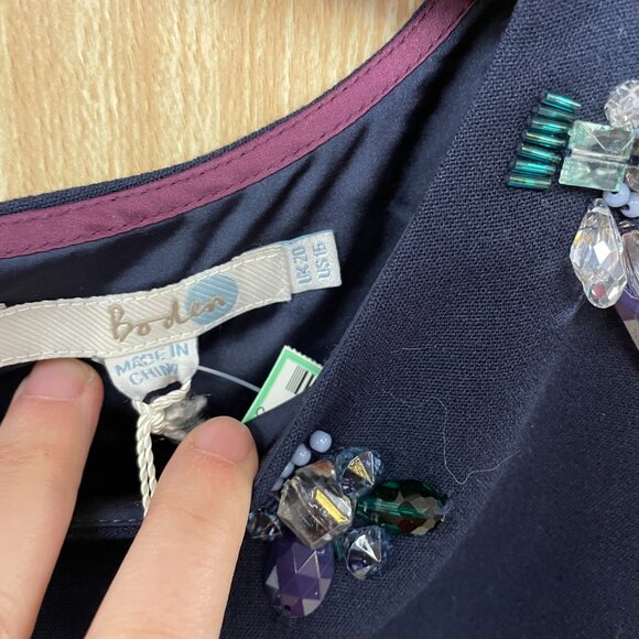 New Boden Navy Top Size 16 - Picture 3 of 6